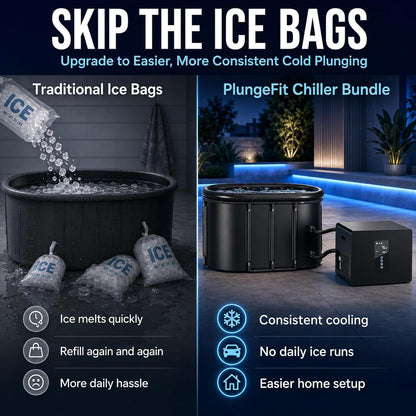 1/3HP Ice Bath Chiller & 148Gal Cold Plunge Tub Bundle