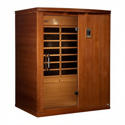Madrid Elite 3 Person Low EMF Infrared Lighting Home Sauna