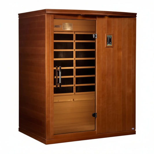 Madrid Elite 3 Person Low EMF Infrared Lighting Home Sauna