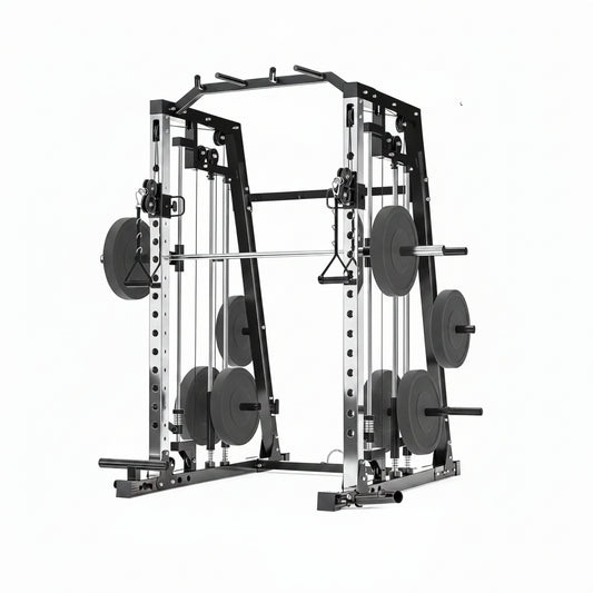 Smith Machine Home Gym – 2200LBS Multi-Function Squat Rack with Smith Bar